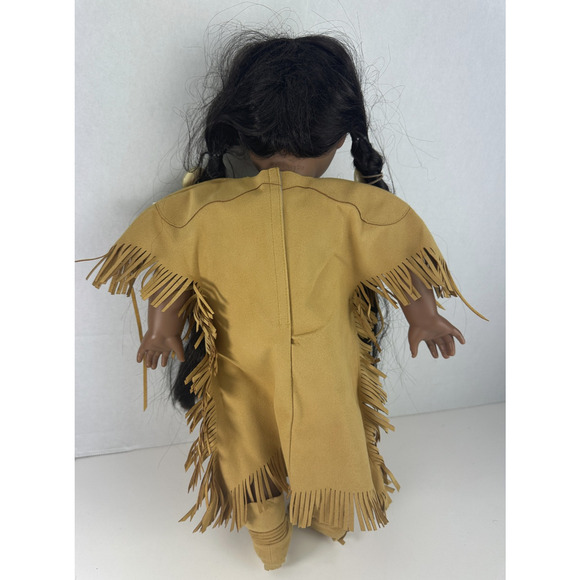 American Girl Kaya Doll Brown Eyes Brown Straight Hair 18" Medium Native 2017 - Picture 5 of 13